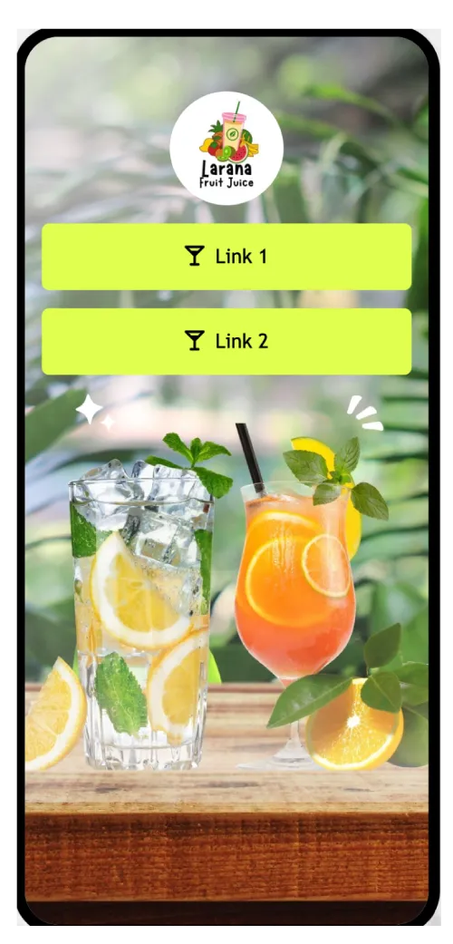 Screenshot of biolink page examples